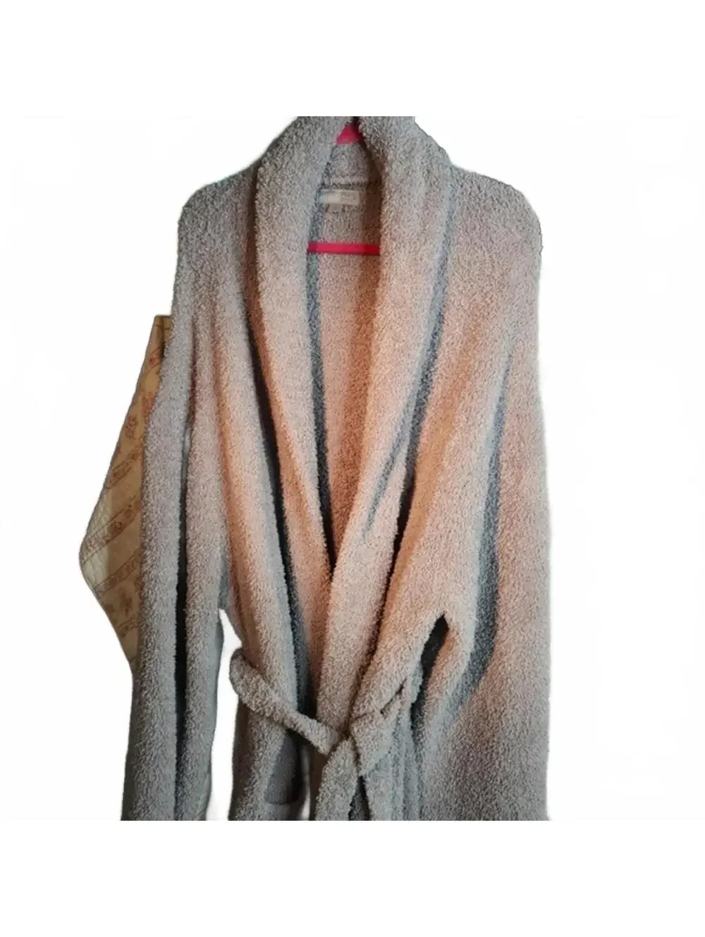 Barefoot Dreams CozyChic Robe Plush Soft Gray Lounge Spa Style Size 3
